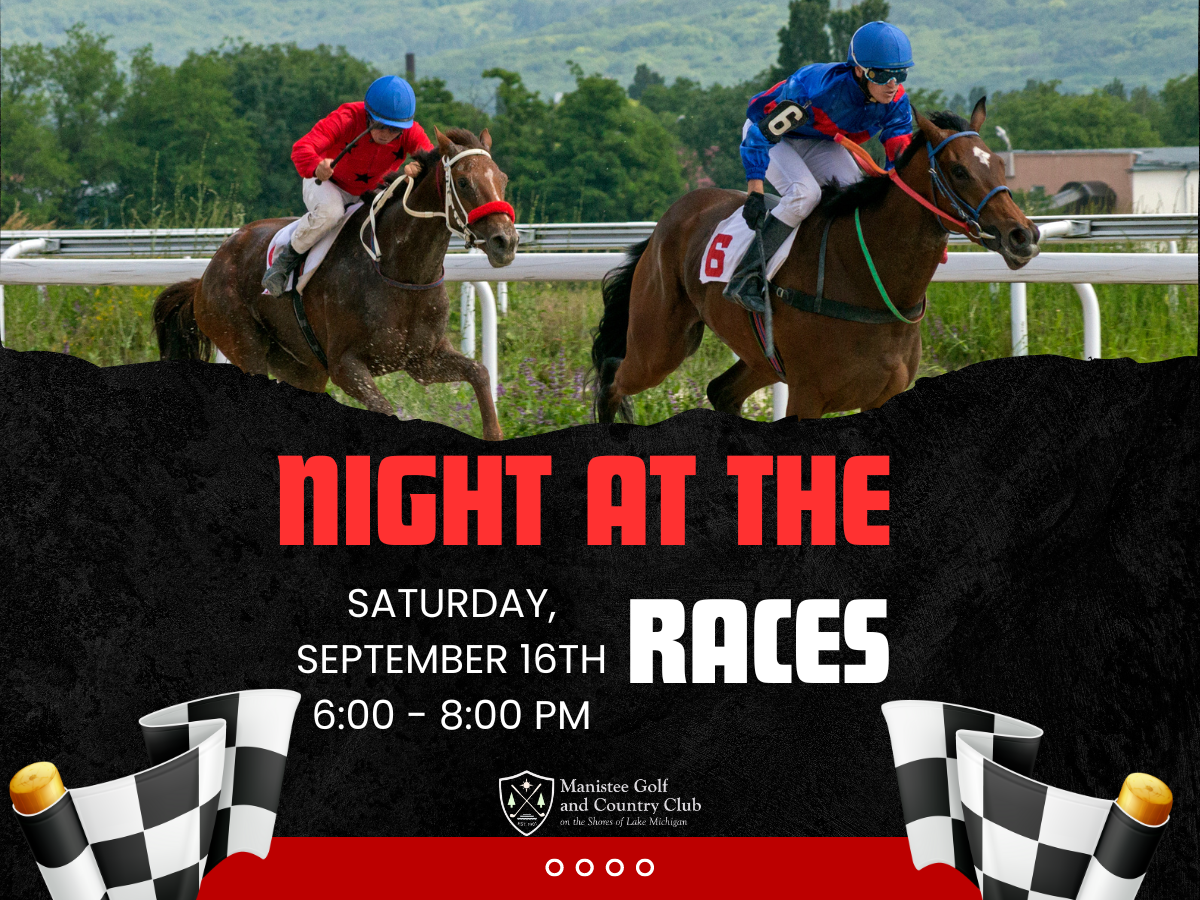 Manistee Night at the races 2023 fb post